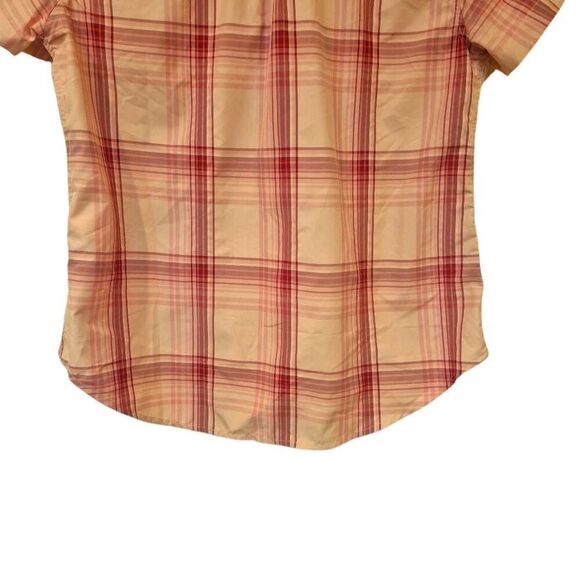Eddie Bauer Women's Pink Poly/Nylon Plaid Short Sleeve Button Down Adventure Shi - Picture 9 of 13